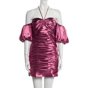 Cinq à’ Sept Pink Off-Shoulder Dress